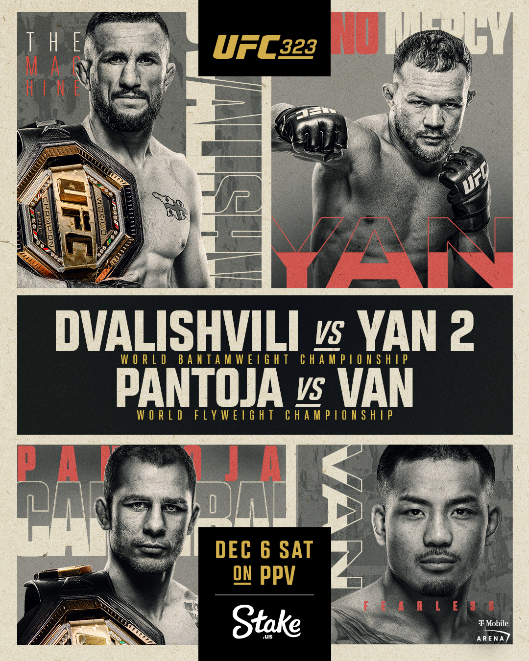 UFC 323 Flyer